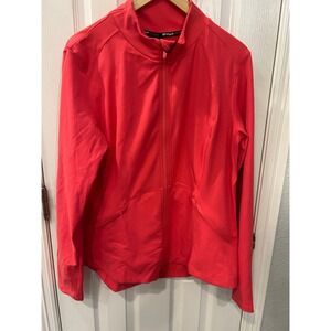 Spyder Active Womens Full Zip Performance Jacket Coral Pink XL SP8006U NEW